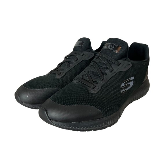 Skechers Work Women's Black Slip Resistant Shoes  Size 10  Slip-On Sneaker 77222 - Picture 1 of 14